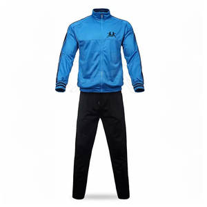 Survêtement de sport avec pantalon de jogging et veste à glissière complète pour l'entraînement Survêtement de sport pour hommes avec coupe confortable - Product Image 1