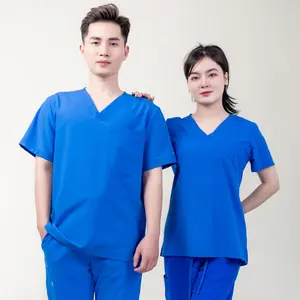 ODM/OEM-유니폼 병원 의료용 스크럽 셔츠 여성 및 남성을위한 매우 효과적인 주름 방지 FMF VN 인증 제조업체 의류