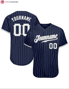 Maillot de baseball à rayures personnalisées Chemises de softball à rayures personnalisées Uniforme sportif à sublimation pour hommes femmes jeunes adultes - Product Image 1