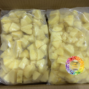 Morceaux d'ananas congelés du Vietnam prêts à l'emploi Emballage en vrac au procédé IQF au goût de qualité supérieure pour smoothies pour smoothies - Product Image 6