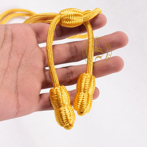 Sangles d'uniforme de fil de lingot de cordon de chapeau en soie sur mesure pour le chapeau fabriqué au Pakistan - Product Image 4