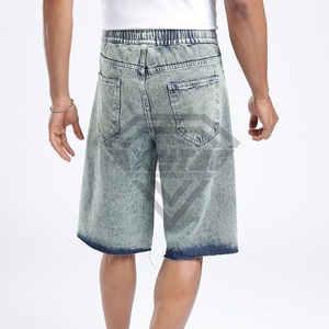กางเกงขาสั้นผ้ายีนส์สำหรับผู้ชายกางเกงขาสั้นผ้ายีนส์แบบชิ้นสด - Product Image 5