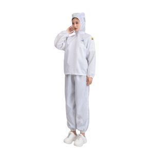 Combinaison de travail GW ESD unisexe pour adultes avec capuche Prix compétitif Vêtements de protection du travail OEM du Vietnam - Product Image 2
