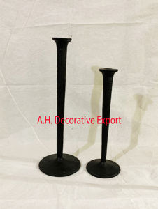 Bougeoirs de pilier conique design décoratif pour la maison bougeoir en métal doré et argenté pour la décoration de mariage article décoratif de cadeau - Product Image 4