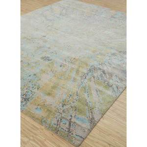 Alfombra Uvenuti de Lana y Seda de Bambú Tejida a Mano con Patrón Abstracto Beige y Marrón para el Hogar LRB-1511 - Product Image 2