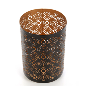Exclusive wrought iron Tea Light candle holder with vintage black finished & intricate for premium home decor & ambiance setting - Product Image 5