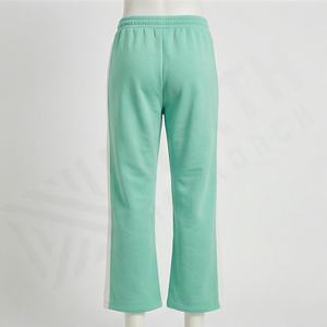 Trendy Men Custom <b>Hoodie</b> Cute Cartoon <b>Bear</b> Rainbow Print Paired Contrast Color Bell Bottom Pants Set Fashionable Durable - Product Image 2