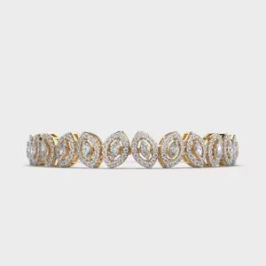 IGI Certified Top Quality Moissanite Tennis 14K Bracelet Tennis Bracelets Marquise Cut Diamond - Product Image 1