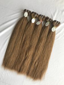 วิกต่อผมมนุษย์แท้เรมี่20 ''มัดตรงคอลอร์ #8เรียงเหมือนผมคนทำจากผม100% บริสุทธิ์ - Product Image 2