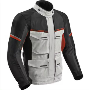 Blouson en cuir pour moto pour homme, léger, grande taille, imprimé, imperméable, coupe-vent, personnalisé, OEM, équipement de protection pour motard d'hiver - Product Image 1