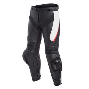 Pantalones de motorista de alta velocidad de cuero genuino para hombre, ropa deportiva para moto, ciclismo de calle y carreras de automóviles, equipo de seguridad para montar en motocicleta - Product Image 1