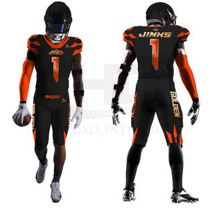 ขายส่งโลโก้ที่กําหนดเองชุดอเมริกันฟุตบอลสไตล์ที่ไม่ซ้ํากันกีฬาอเมริกันฟุตบอลชุด - Product Image 4