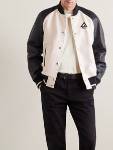 Veste de baseball de haute qualité personnalisée, broderie en chenille, manches en cuir, veste de baseball vintage, veste universitaire pour hommes - Product Image 2