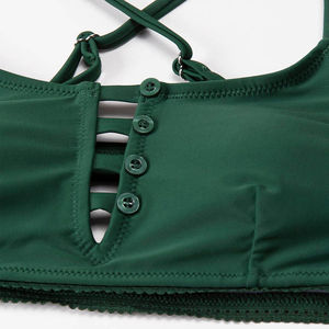 Conjunto de bikini de playa al por mayor de la mejor calidad, pantalones de estilo estampado, servicio OEM personalizado, material de poliéster/nailon para ropa de mujer - Product Image 3