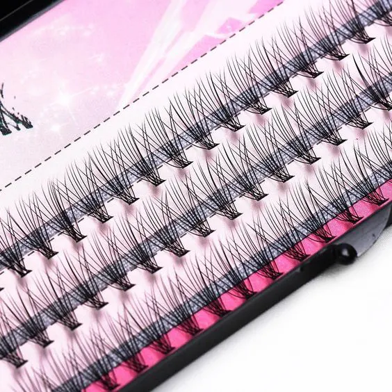 Düşük adedi toptan özel LOGO yumuşak ipek bireysel küme Lashes diy kirpik uzatma kiti önceden kesilmiş segment küme lashes