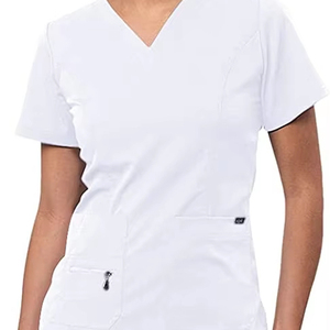 Combinaison de travail professionnelle modeste en tissu tissé pour femmes, respirante, légère, confortable, durable, médicale - Product Image 1