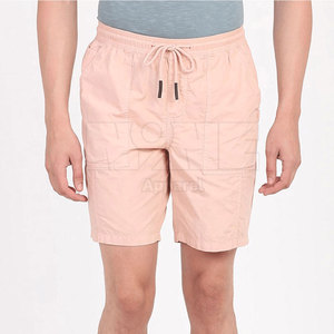 Wholesale Lightweight 100% Cotton <b>Men's</b> <b>Shorts</b> Comfortable Mid Waist Quick Dry Solid Pattern Casual Style - Product Image 1