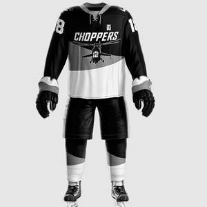 ชุดเครื่องแบบฮ็อกกี้น้ำแข็งสำหรับผู้ใหญ่ชุดเครื่องแบบฮ็อกกี้น้ำแข็งของผู้ชายงานแฮนด์เมดดีไซน์ล่าสุด - Product Image 1
