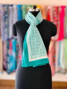 100% doux coton bloc imprimé sarong Bikini couverture à la main écharpe et impression rapide écharpes longue longueur filles en gros motif de feuilles - Product Image 2