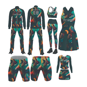 2024ยูนิฟอร์มเชียร์ลีดเดอร์แบบแห้งเร็วสำหรับเด็กผู้หญิงวัยรุ่นสามารถปรับแต่งโลโก้ได้ - Product Image 1