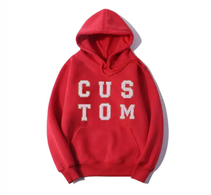 เสื้อลําลองผู้ชายแฟชั่นHoodieออกแบบที่กําหนดเองพัฟพิมพ์เย็บปักถักร้อยHoodieโลโก้ที่กําหนดเองขนาดใหญ่Streetwearผู้ชายHoodies - Product Image 2
