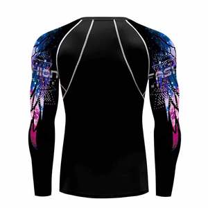 Camisetas de Rashguard de MMA con Logotipo Personalizado, Mangas Largas, Equipo de Lucha para Adultos, Camisetas de Rashguard Sublimadas - Product Image 4