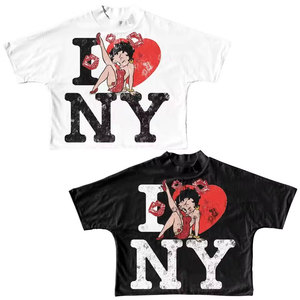 Camiseta Extra Grande de Estilo Urbano para Hombre con Estampado Gráfico, Manga Corta, Cuello Redondo, Algodón Jersey, Corte Regular, Diseño con Logotipo Frontal - Product Image 3
