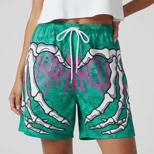 Pantalones Cortos Deportivos de Malla Personalizados para Hombre, Diseño Moderno, Casuales de Verano, Transpirables, con Estampado por Transferencia de Calor, con Cordón Ajustable, para Gimnasio y Baloncesto - Product Image 2