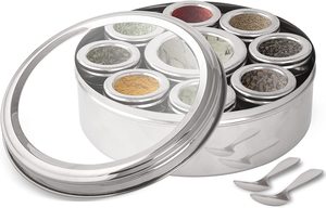 Bán Buôn Nhà Sản Xuất Vòng Thép Không Gỉ Hộp Gia Vị Với Nắp Che <span class=keywords><strong>Masala</strong></span> <span class=keywords><strong>Container</strong></span> Lọ Đặt Cho Lưu Trữ Các Loại Thảo Mộc Gia Vị - Product Image 3