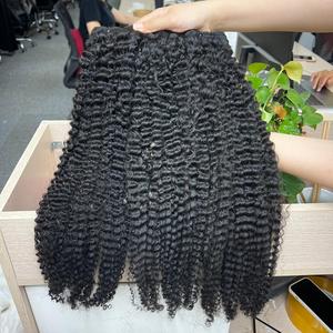 Cheveux frisés crépus de la meilleure qualité dans la trame, cheveux humains 100%, cheveux bruts cambodgiens un donneur - Product Image 2