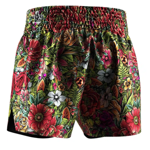 Venta al por mayor OEM ODM Custom Fight Shorts Sublimación completa MMA Muay Thai Shorts para fightwear Deportes Satén - Product Image 3