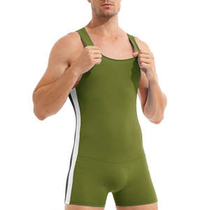 Meilleure vente sans manches Fitness entraînement Singlet couleur unie respirant tournoi musculation lutte uniforme OEM Service - Product Image 5