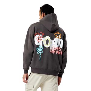 Sudadera con Capucha de Forro Polar para Hombre, Estilo Urbano, Estampado Puff, Color de Moda, Contraste, Patrón Sólido, Temporada de Invierno, Capucha, Precio Bajo, Alta Calidad - Product Image 2