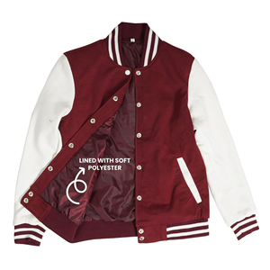 2025 Top qualité impression personnalisée brodé Varsity vestes unisexe Varsity American Letterman veste surdimensionnée veste pour hommes - Product Image 5