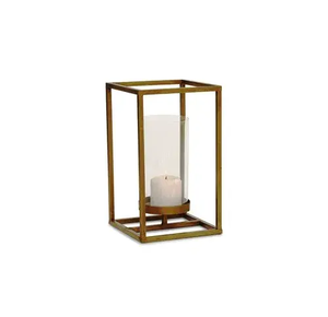 Amazing Design Candle <b>Pillar</b> Holder Gold Color Excellent Quality Hotel Decor Metal & Glass Votive Holder For Sale - Product Image 4