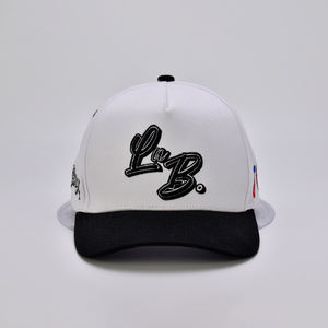 Vente en gros 5 Panel bicolore Snapback Chapeaux Hommes Femmes Tendance Vintage Trucker Casquette de Baseball Logo imprimé personnalisé pour décontracté en plein air - Product Image 2