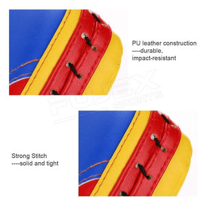 Diseña tu propio Kickboxing Kick Shield Entrenamiento personalizado Enfoque de boxeo y almohadillas para patadas en los muslos para gimnasio Embalaje personalizado Cuero PK - Product Image 4