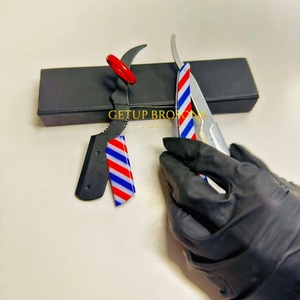 Rasoir de sécurité professionnel pour homme à lame unique en acier inoxydable, design multicolore, personnalisable, marque privée - Product Image 1