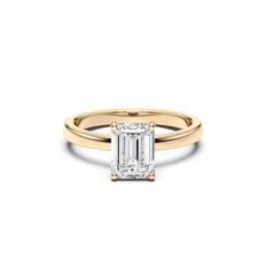 Bague de fiançailles Solitaire Moissanite E-F/VVS-VS 2.00 carats en or massif pour femme - Product Image 1