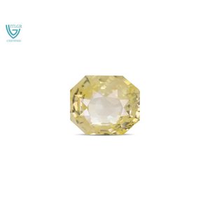 Zafiro Amarillo Natural - Gema Facetada de 9.18 Quilates, Corte Ovalado, Variedad de Color Peridoto, Alejandrita, Aguamarina, Turmalina, Marquesa - Product Image 1