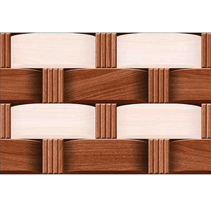 3184-HL-2 (Punch) Carreaux muraux en céramique 250x375mm en surface brillante Poinçonnage de surface Carreaux muraux rectifiés de meilleure qualité d'Inde - Product Image 4