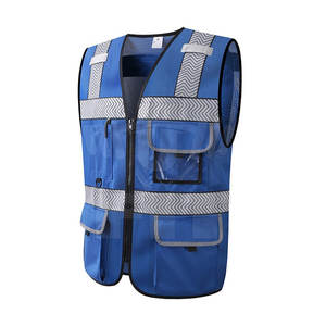 Gilet de sécurité réfléchissant en polyester et coton respirant pour le travail en hiver, logo personnalisé, personnalisable, très résistant - Product Image 2