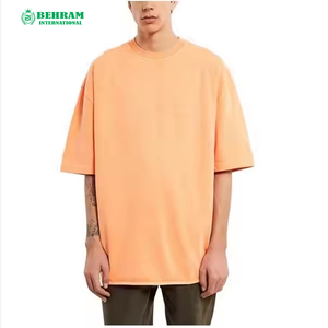 High Quality 100% Cotton Canvas T-Shirt for Men <b>Blank</b> Heavy <b>Weight</b> Oversized Eco-Friendly Breathable Printing Custom Logo - Product Image 6