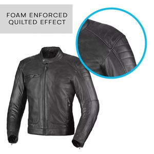 Chaqueta de motociclista de cuero para hombre aprobada por la CE | Chaqueta de motociclista duradera para mayor seguridad | Chaqueta de montar de alta calidad - Product Image 4