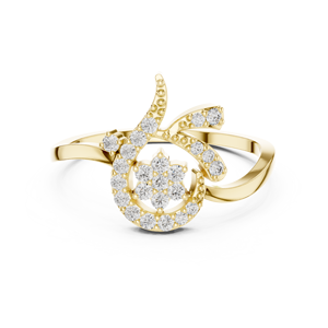 Élégante bague en argent 18 carats avec diamant CZ pour bijoux de fête - Product Image 5