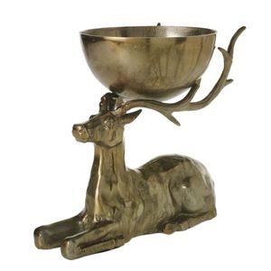 Escultura de Conejo y Zorro de Metal de Lujo con Cuenco, Centro de Mesa Moderno y Antiguo, Cuencos Decorativos con Estatua - Product Image 2