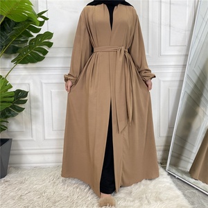 Colección de Ramadán de Dubái 2023, ropa islámica para mujer, bata Khimar con forro de satén sólido, vestido musulmán Abayas Hijab bordado con perlas - Product Image 2