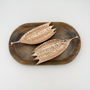 Juego de 2 Tazones para Frutos Secos con Bandeja de Madera, Venta al por Mayor, Exportador, Precio de Lentejas Rojas de la India - Product Image 4