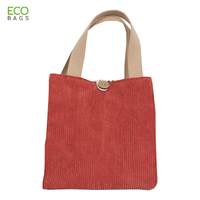 Sacs à déjeuner en velours côtelé personnalisables, couleur au choix, pour 4 personnes, fabriqués au Vietnam, en polyester durable, pour le bureau et les enfants - Prix usine ODM/OEM 2023, vente chaude