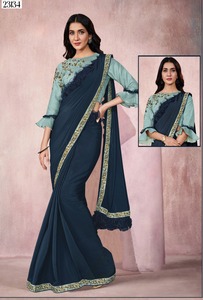 ชุดแต่งกายล่าสุดของอินเดียคุณภาพสูงเป็นที่ต้องการสูงผ้าจอร์เจียพิมพ์ลาย - Product Image 3